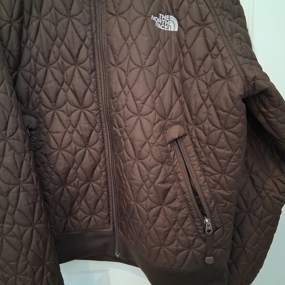 The North Face Brown Quilted Bomber Jacket - Picture 3 of 5